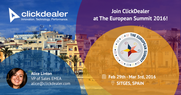 Let’s get together at The European Summit! - ClickDealer Blog