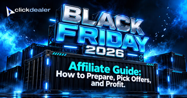 Black Friday 2026 affiliate guide by ClickDealer on choosing e-commerce offers before peak traffic