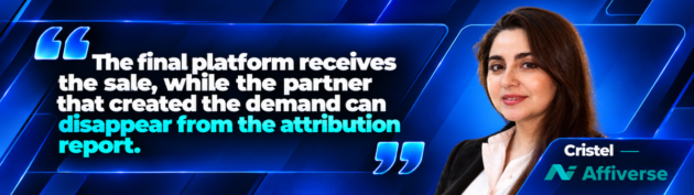 The final platform receives the sale, while the partner that created the demand can disappear from the attribution report.